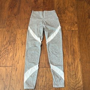 Aerie Gray and White Leggings